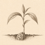 about us 3 Developing peach tree roots representing strong foundations and specialist knowledge
